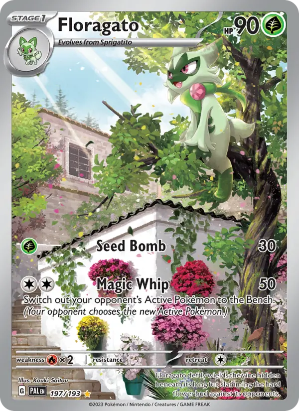 Floragato 197 Paldea Evolved (SV2) Pokemon Card