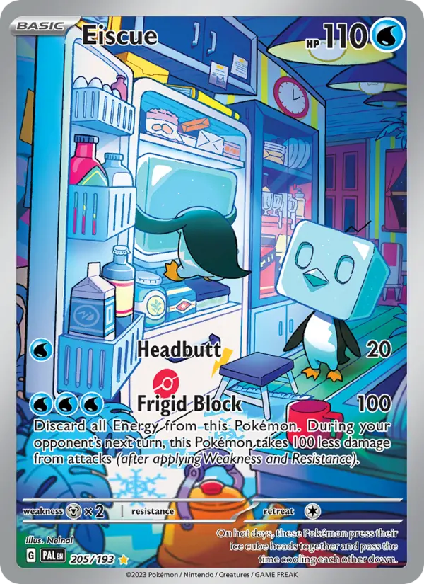Eiscue 205 Paldea Evolved (SV2) Pokemon Card