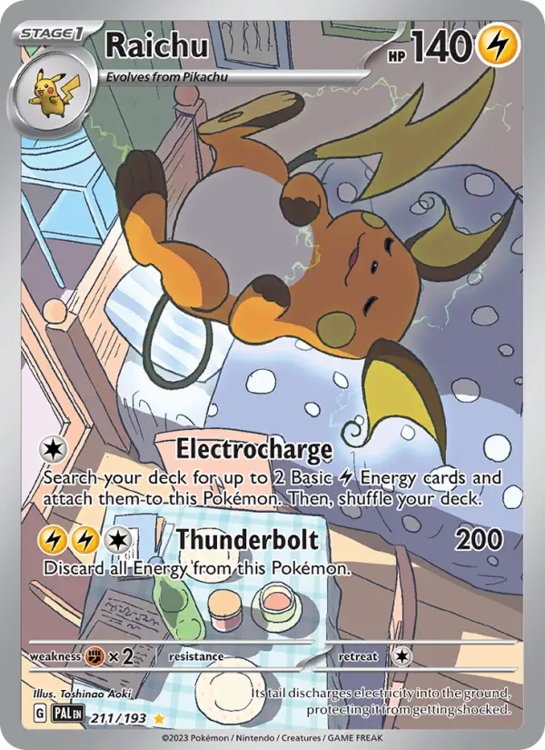 Raichu 211 Paldea Evolved (SV2) Pokemon Card