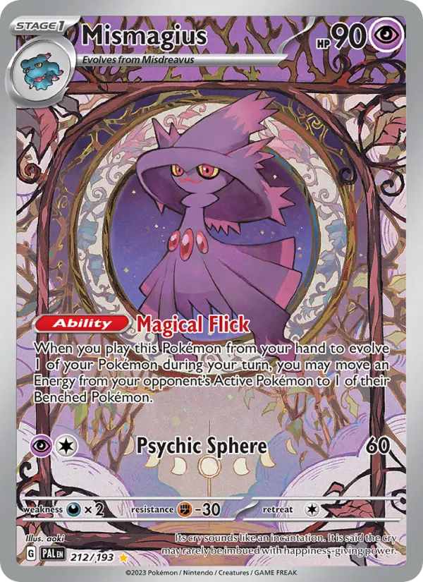Mismagius 212 Paldea Evolved (SV2) Pokemon Card