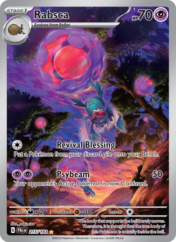 Rabsca 215 Paldea Evolved (SV2) Pokemon Card
