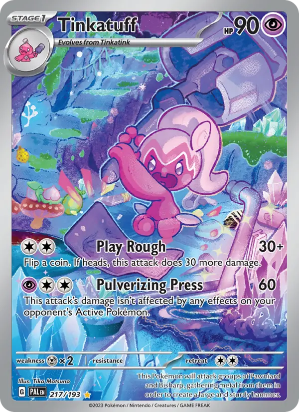 Tinkatuff 217 Paldea Evolved (SV2) Pokemon Card