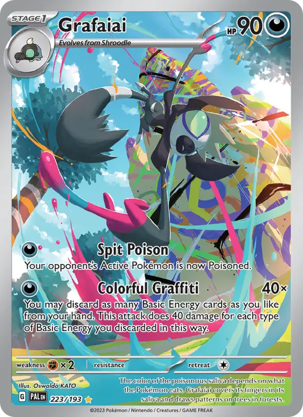 Grafaiai 223 Paldea Evolved (SV2) Pokemon Card