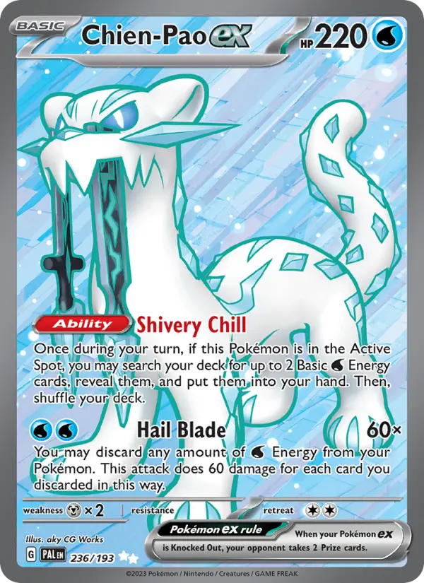 Chien-Pao ex 236 Paldea Evolved (SV2) Pokemon Card