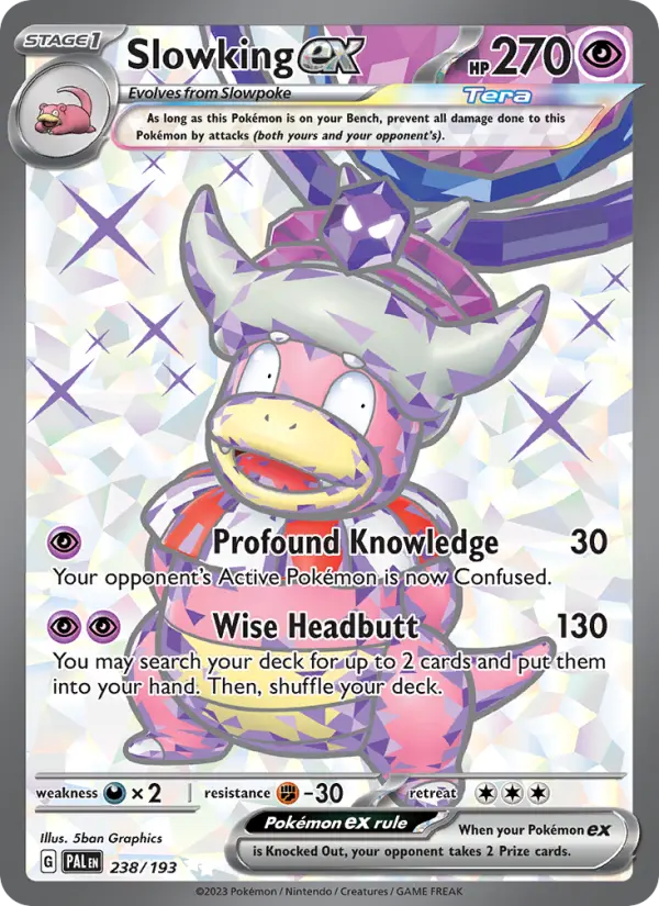 Slowking ex 238 Paldea Evolved (SV2) Pokemon Card