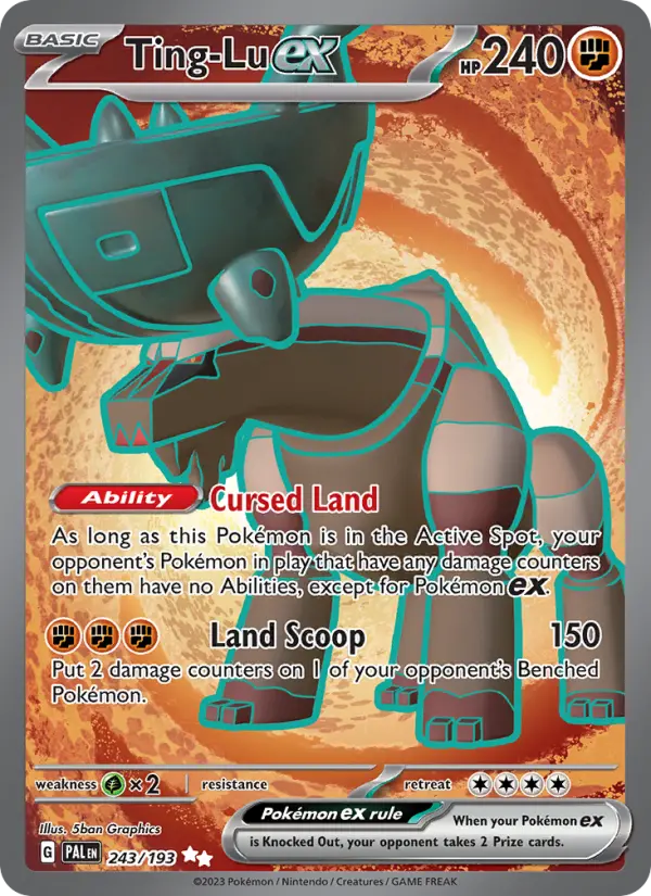 Ting-Lu ex 243 Paldea Evolved (SV2) Pokemon Card