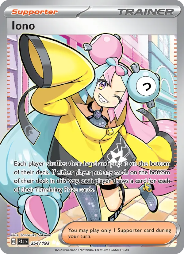 Iono 254 Paldea Evolved (SV2) Pokemon Card