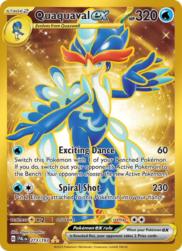 Quaquaval ex 273 Paldea Evolved (SV2) Pokemon Card