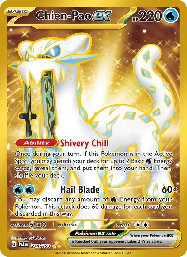 Chien-Pao ex 274 Paldea Evolved (SV2) Pokemon Card