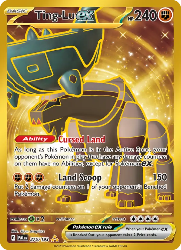 Ting-Lu ex 275 Paldea Evolved (SV2) Pokemon Card
