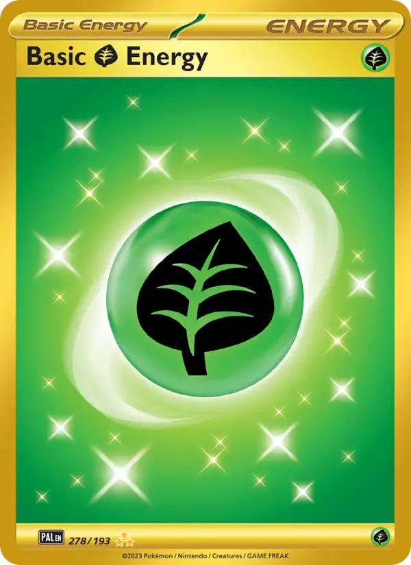 Basic Grass Energy 278 Paldea Evolved (SV2) Pokemon Card