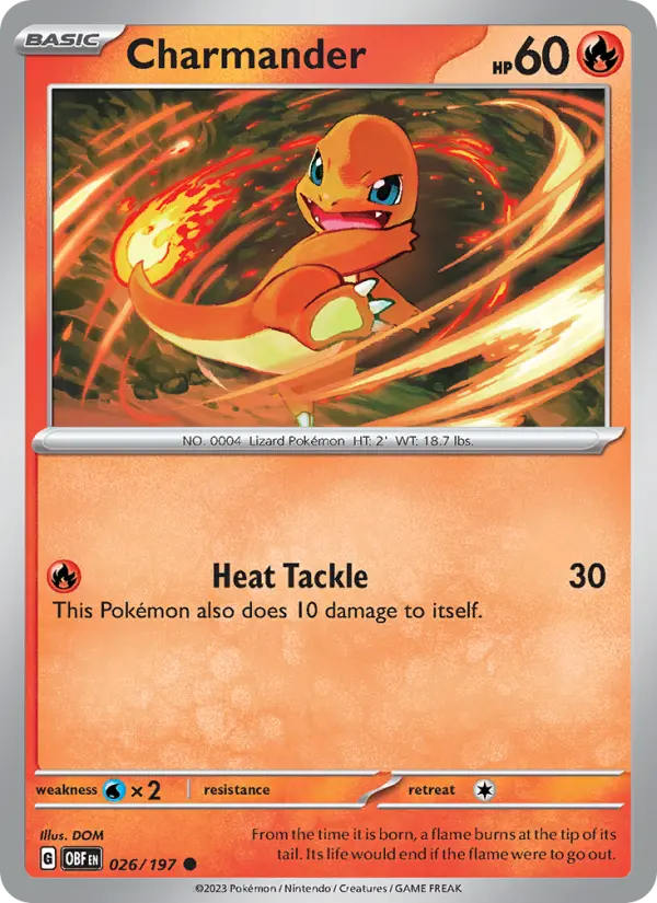 Charmander 026 Obsidian Flames (SV3) Pokemon Card