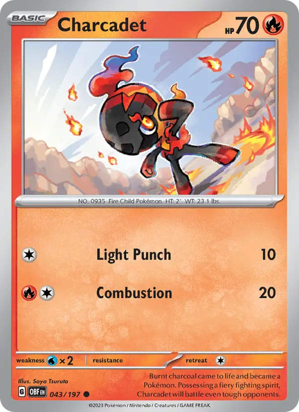 Charcadet 043 Obsidian Flames (SV3) Pokemon Card