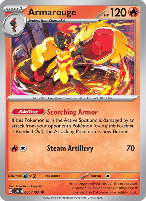 Armarouge 044 Obsidian Flames (SV3) Pokemon Card
