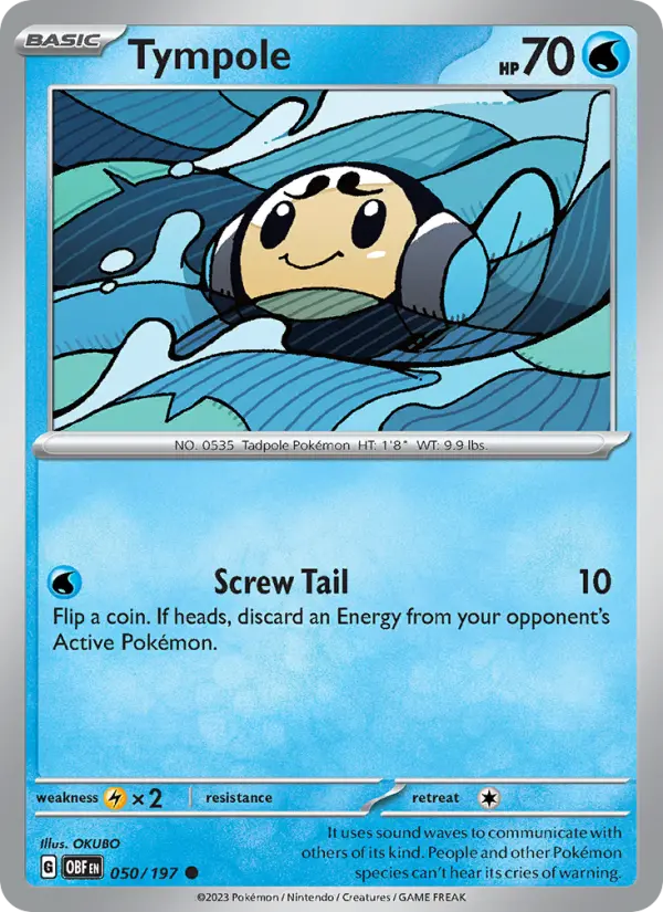 Tympole 050 Obsidian Flames (SV3) Pokemon Card