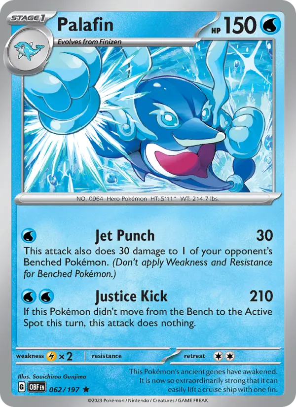 Palafin 062 Obsidian Flames (SV3) Pokemon Card