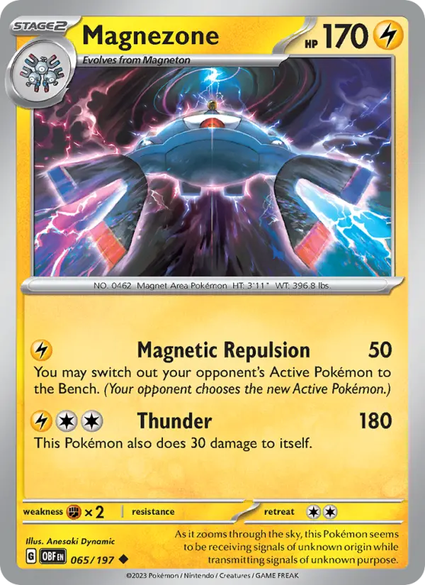 Magnezone 065 Obsidian Flames (SV3) Pokemon Card