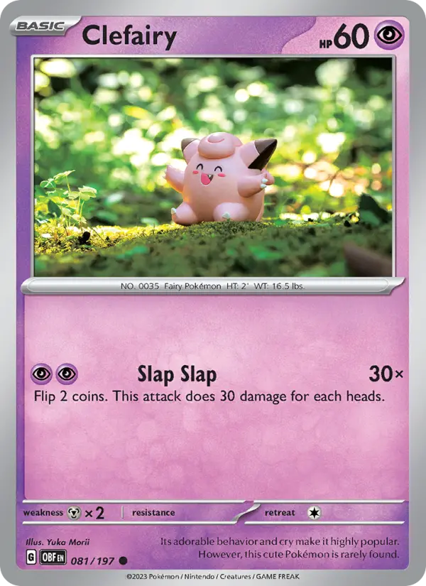 Clefairy 081 Obsidian Flames (SV3) Pokemon Card