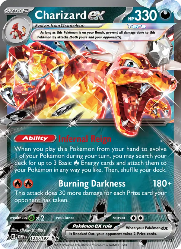 Charizard ex 125 Obsidian Flames (SV3) Pokemon Card