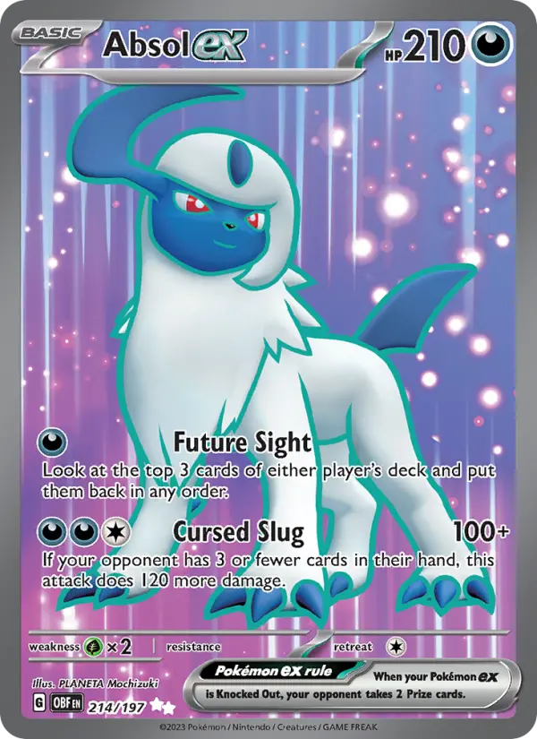 Absol ex 214 Obsidian Flames (SV3) Pokemon Card