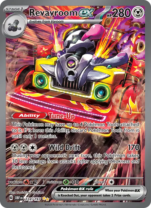 Revavroom ex 224 Obsidian Flames (SV3) Pokemon Card