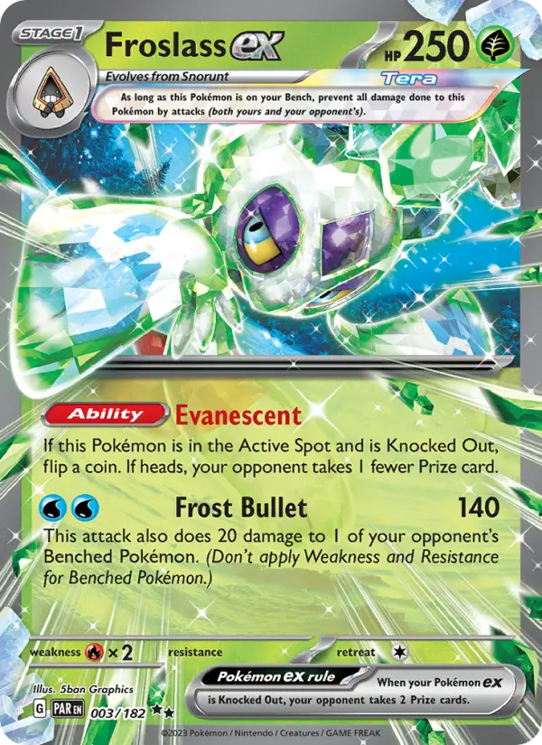 Froslass ex 003 Paradox Rift (SV4) Pokemon Card