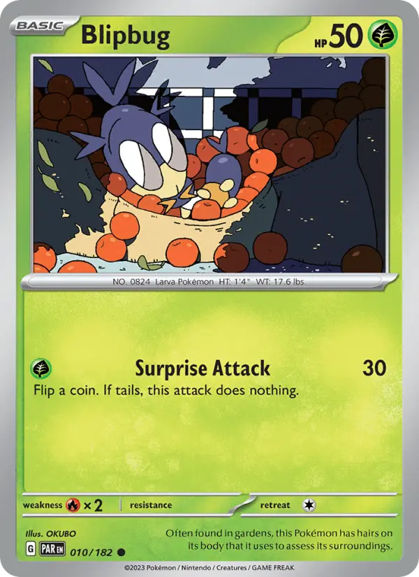 Blipbug 010 Paradox Rift (SV4) Pokemon Card