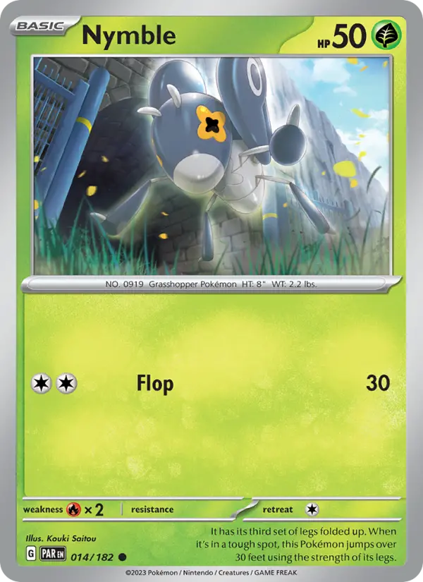 Nymble 014 Paradox Rift (SV4) Pokemon Card