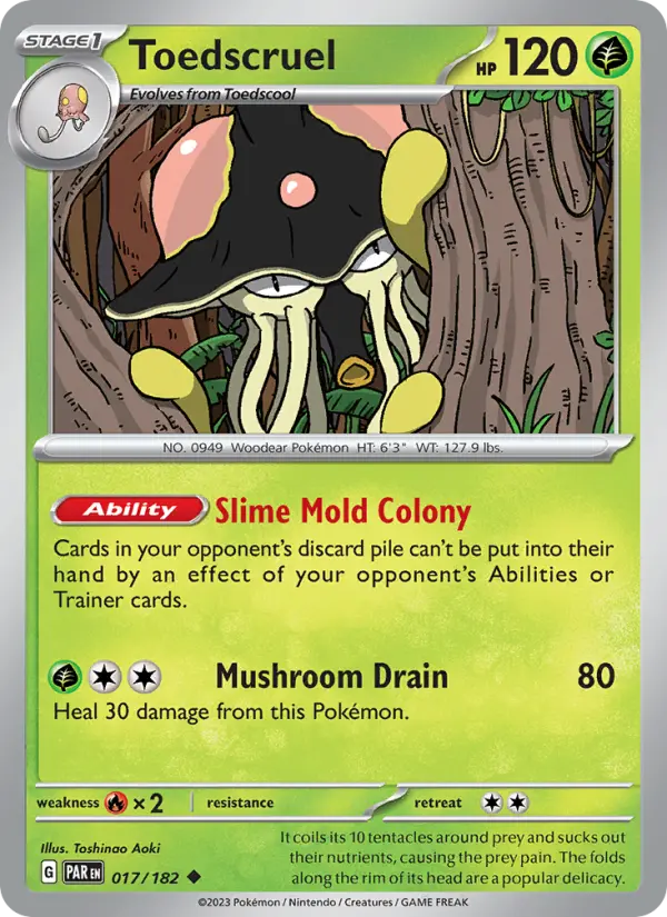 Toedscruel 017 Paradox Rift (SV4) Pokemon Card