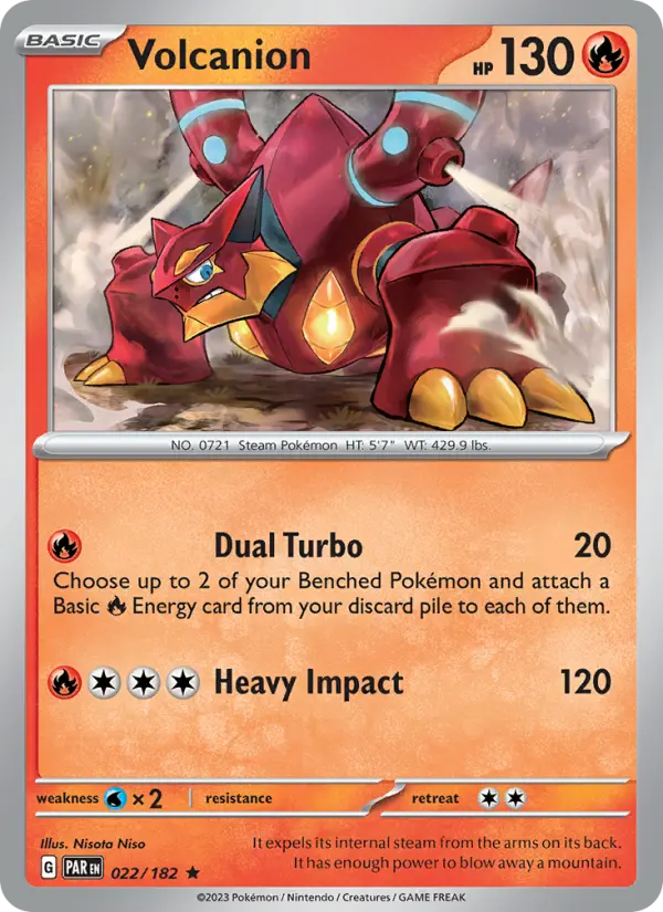 Volcanion 022 Paradox Rift (SV4) Pokemon Card