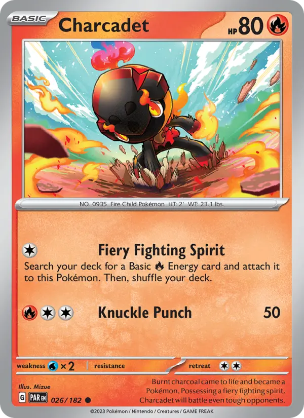 Charcadet 026 Paradox Rift (SV4) Pokemon Card