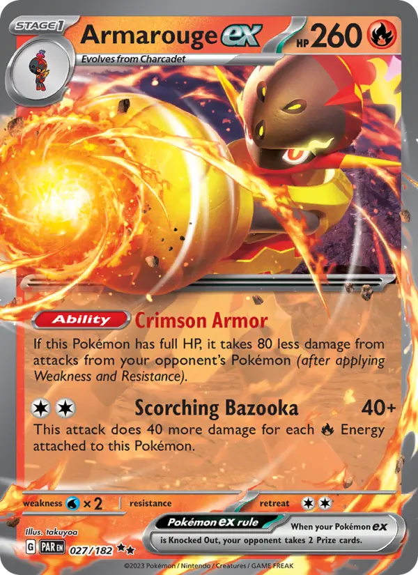 Armarouge ex 027 Paradox Rift (SV4) Pokemon Card