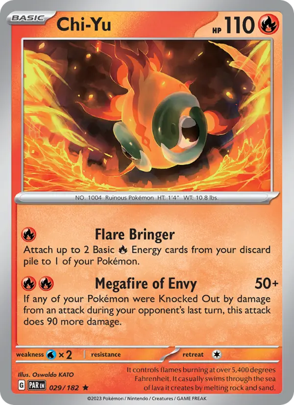 Chi-Yu 029 Paradox Rift (SV4) Pokemon Card