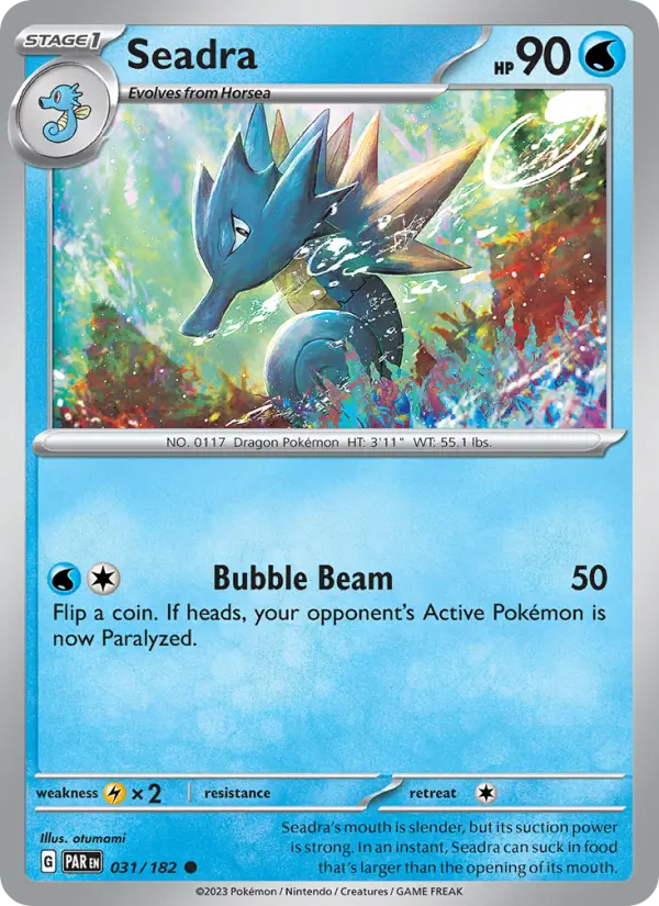 Seadra 031 Paradox Rift (SV4) Pokemon Card