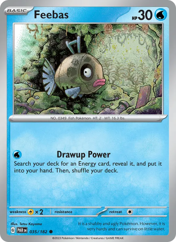 Feebas 035 Paradox Rift (SV4) Pokemon Card