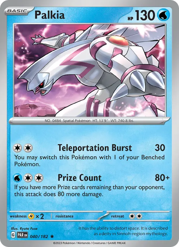 Palkia 040 Paradox Rift (SV4) Pokemon Card