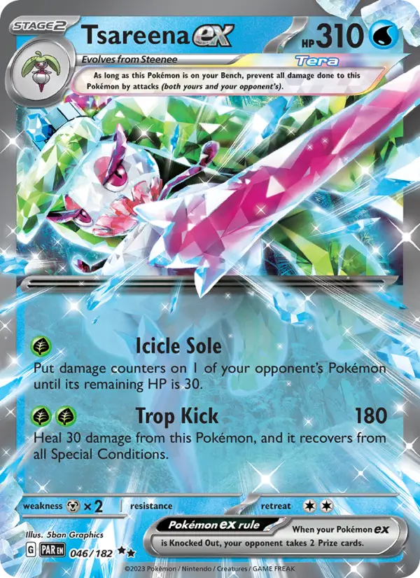 Tsareena ex 046 Paradox Rift (SV4) Pokemon Card