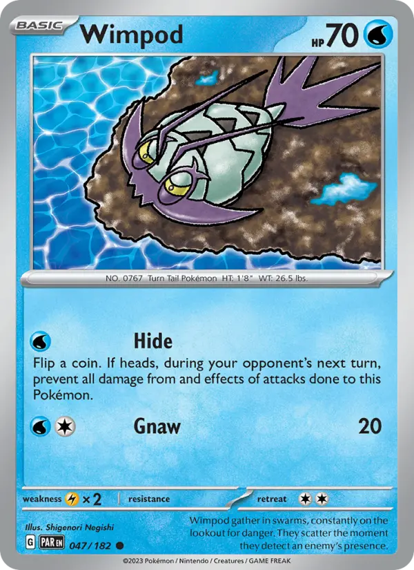 Wimpod 047 Paradox Rift (SV4) Pokemon Card