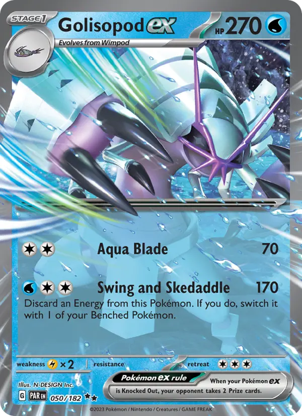 Golisopod ex 050 Paradox Rift (SV4) Pokemon Card