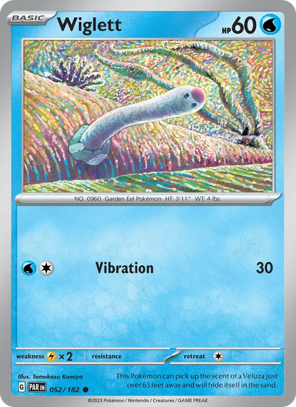 Wiglett 052 Paradox Rift (SV4) Pokemon Card