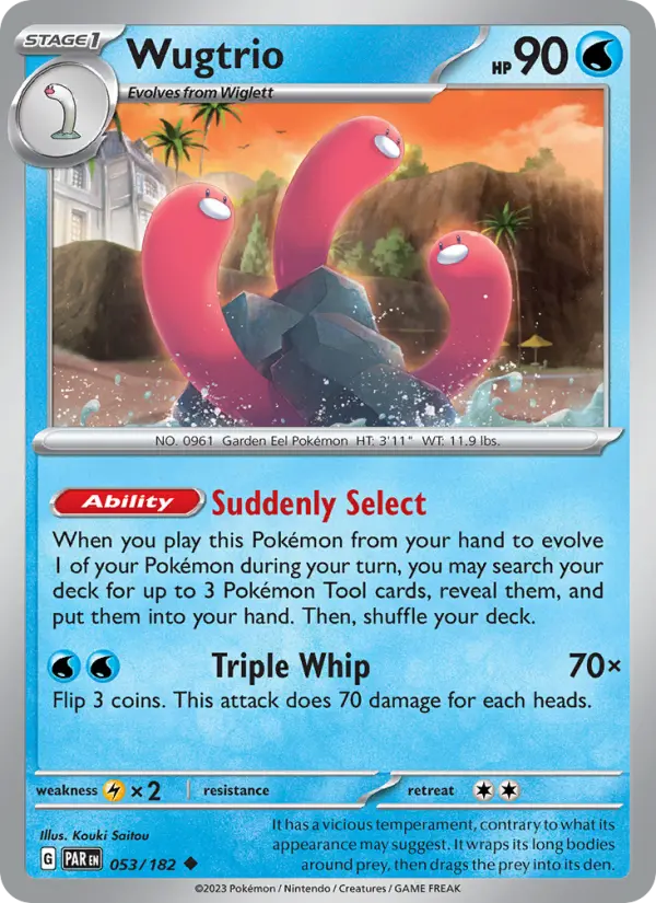 Wugtrio 053 Paradox Rift (SV4) Pokemon Card