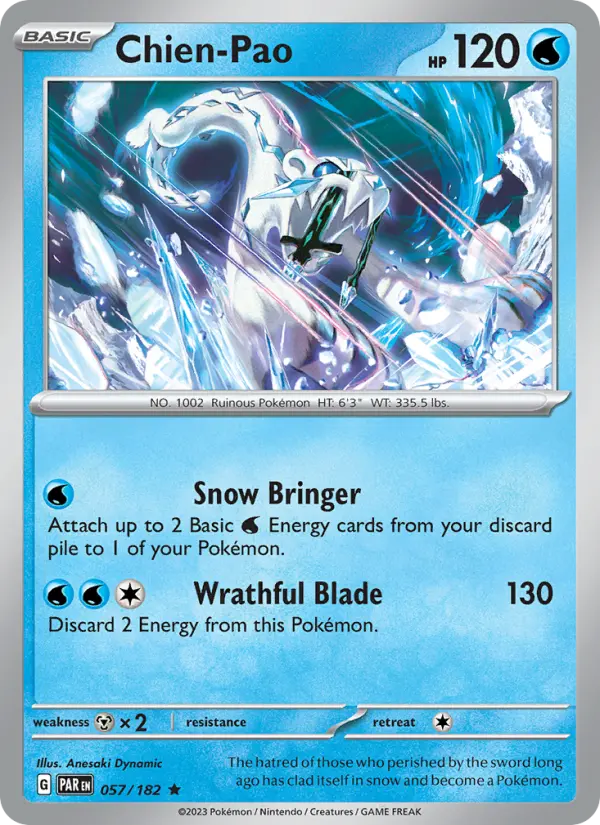 Chien-Pao 057 Paradox Rift (SV4) Pokemon Card