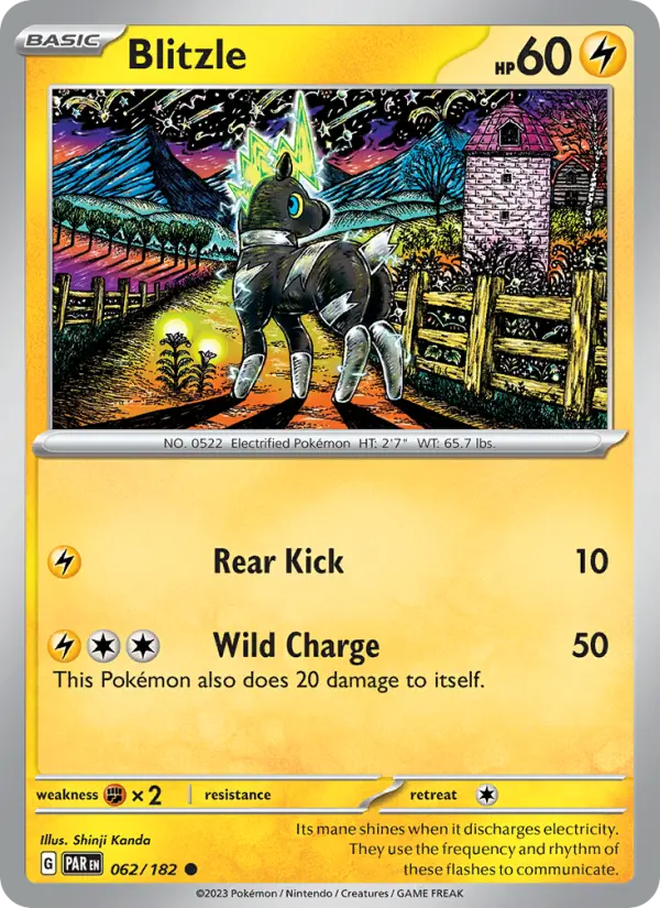 Blitzle 062 Paradox Rift (SV4) Pokemon Card