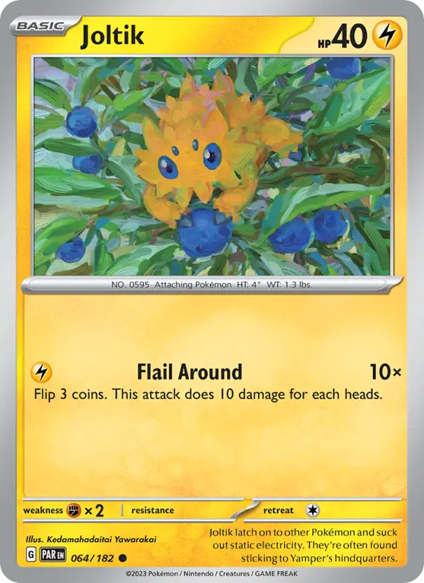 Joltik 064 Paradox Rift (SV4) Pokemon Card