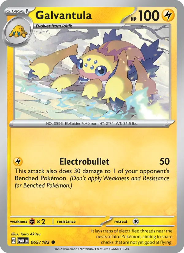 Galvantula 065 Paradox Rift (SV4) Pokemon Card