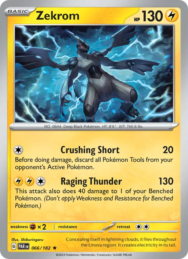 Zekrom 066 Paradox Rift (SV4) Pokemon Card