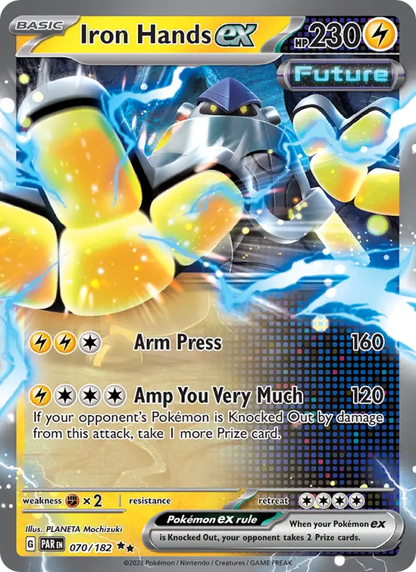 Iron Hands ex 070 Paradox Rift (SV4) Pokemon Card