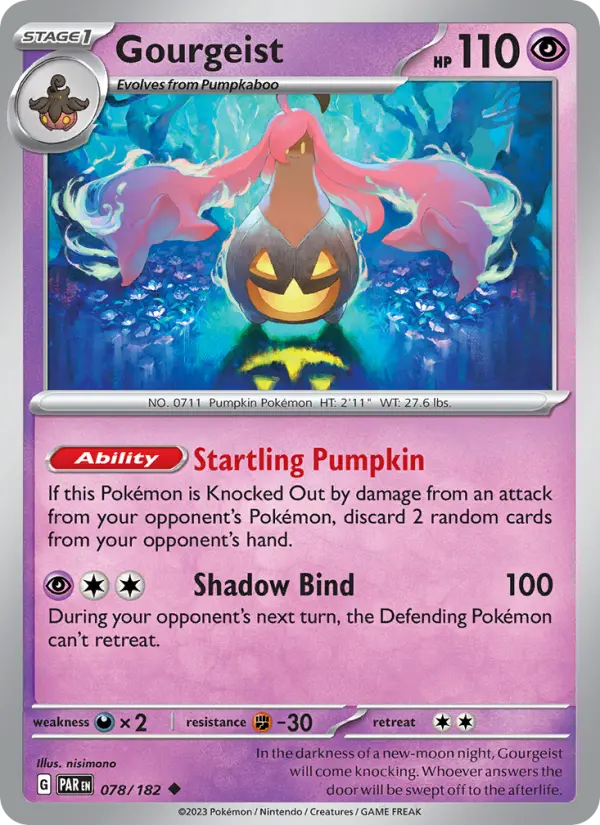 Gourgeist 078 Paradox Rift (SV4) Pokemon Card