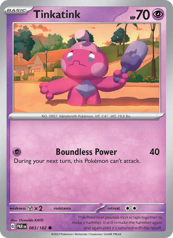 Tinkatink 083 Paradox Rift (SV4) Pokemon Card