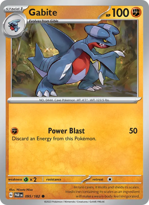 Gabite 095 Paradox Rift (SV4) Pokemon Card